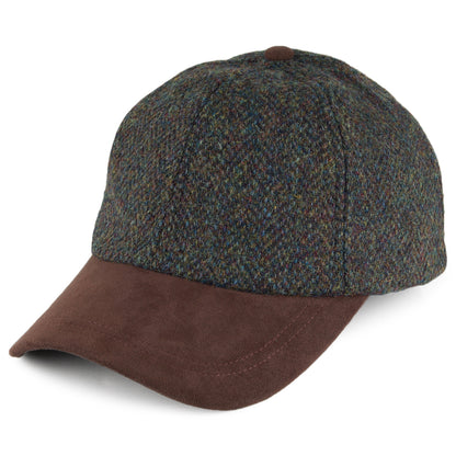 Gorra de béisbol de HARRIS TWEED de Failsworth - Mezcla de Verdes