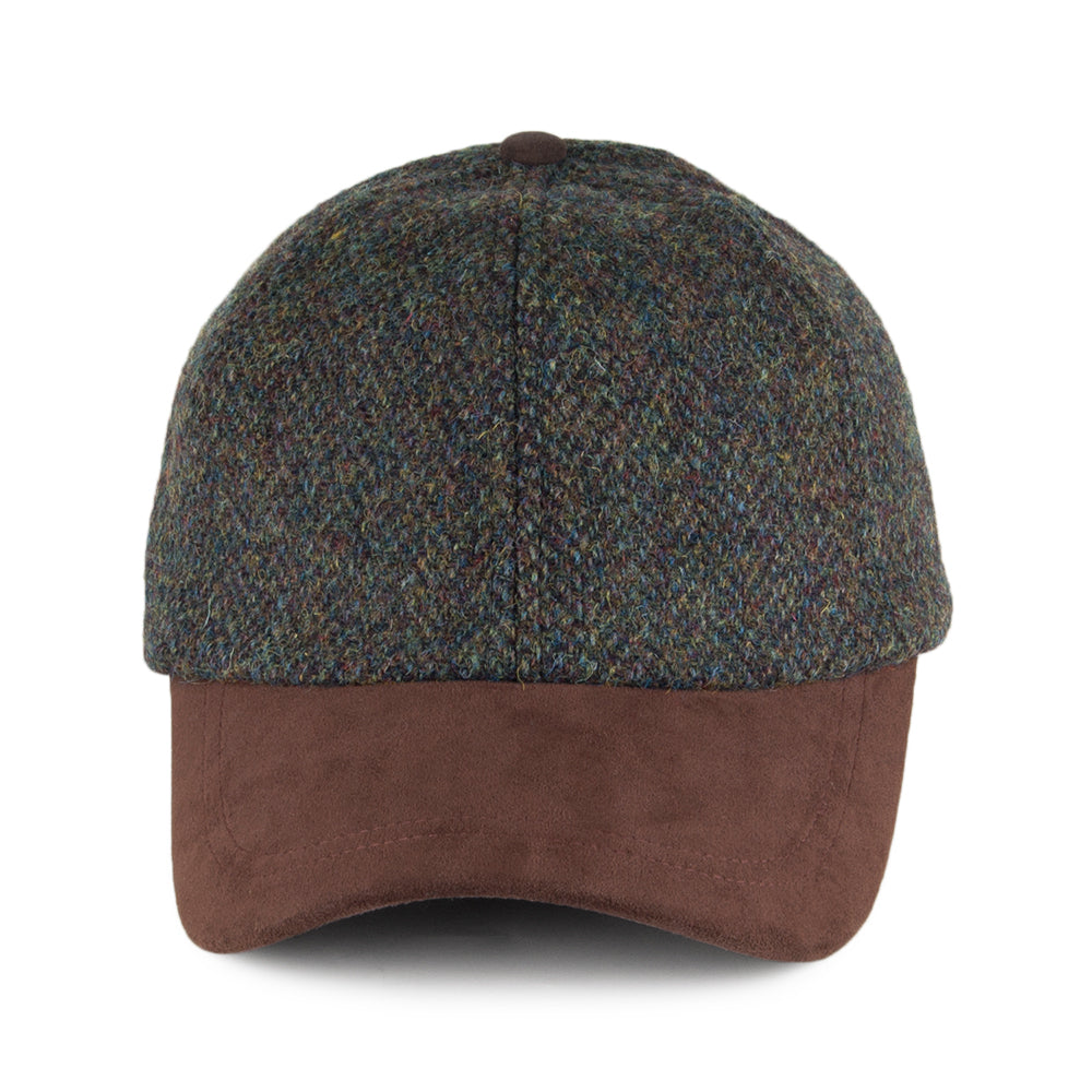 Gorra de béisbol de HARRIS TWEED de Failsworth - Mezcla de Verdes