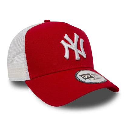 Gorra Trucker A-Frame MLB Clean Trucker New York Yankees de New Era - Rojo