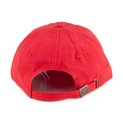 Gorra de béisbol Soundview de algodón de Timberland - Rojo