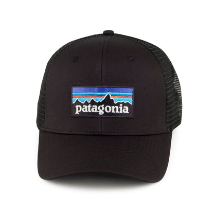 Gorra Trucker P-6 Logo de algodón orgánico de Patagonia - Negro