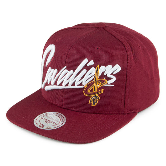 Gorra Snapback Vice Script Solid Cleveland Cavaliers de Mitchell & Ness-Burdeos