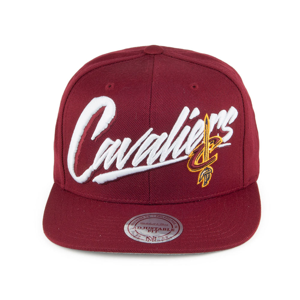 Gorra Snapback Vice Script Solid Cleveland Cavaliers de Mitchell & Ness-Burdeos