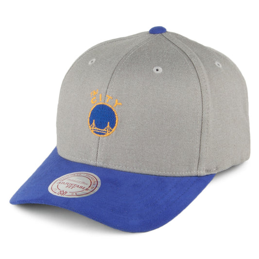 Gorra béisbol Hyper Golden State Warriors Mitchell & Ness-Gris-Azul