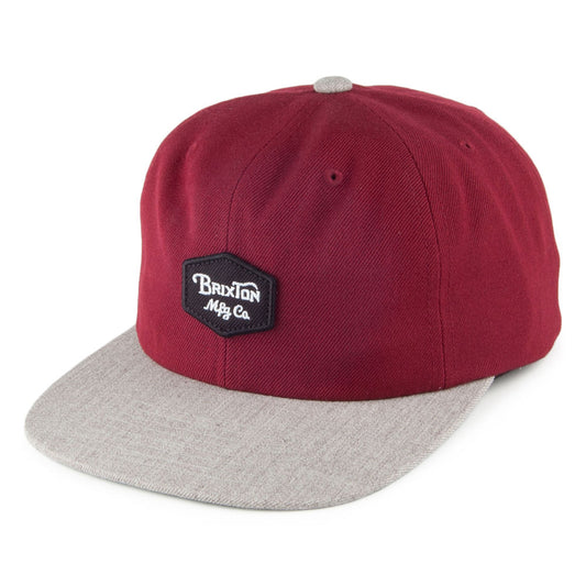 Gorra Snapback Trig de Brixton - Burdeos-Gris