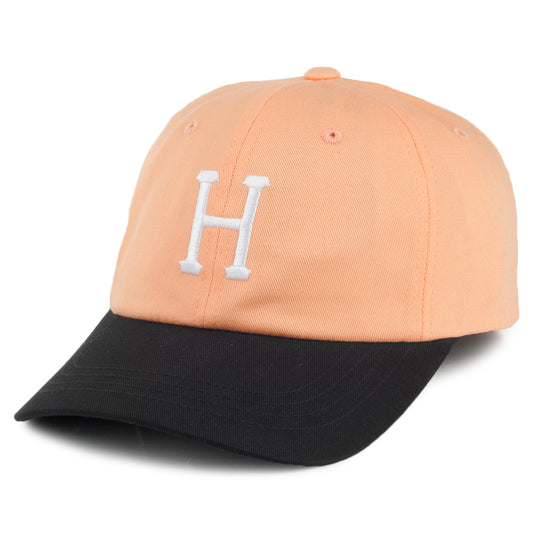 Gorra Classic H visera curvada de HUF - Melocotón