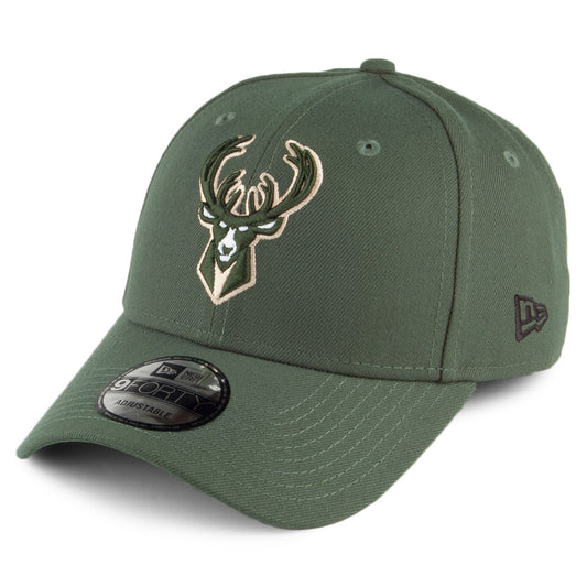 Gorra béisbol 9FORTY NBA League Milwaukee Bucks New Era-Verde Oscuro