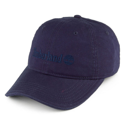 Gorra de béisbol Cooper Hill de algodón de Timberland - Azul Marino-Azul
