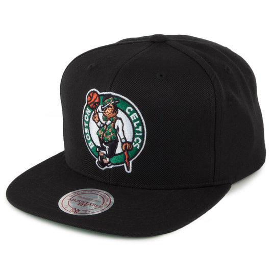 Gorra Snapback Wool Solid Boston Celtics de Mitchell & Ness - Negro