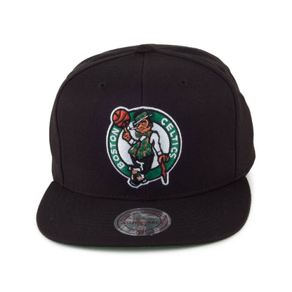 Gorra Snapback Wool Solid Boston Celtics de Mitchell & Ness - Negro