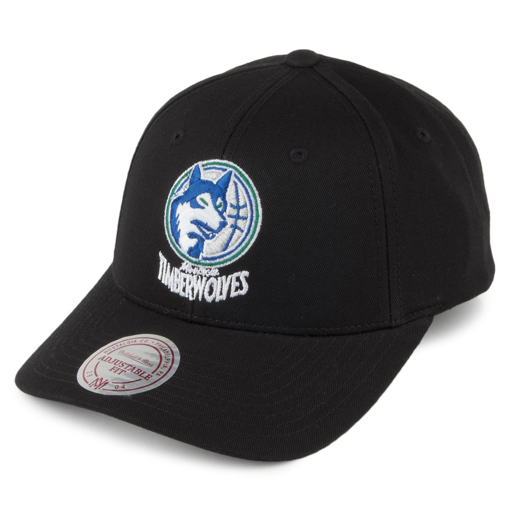 Gorra Snapback Team Logo Minnesota Timberwolves de Mitchell & Ness - Negro
