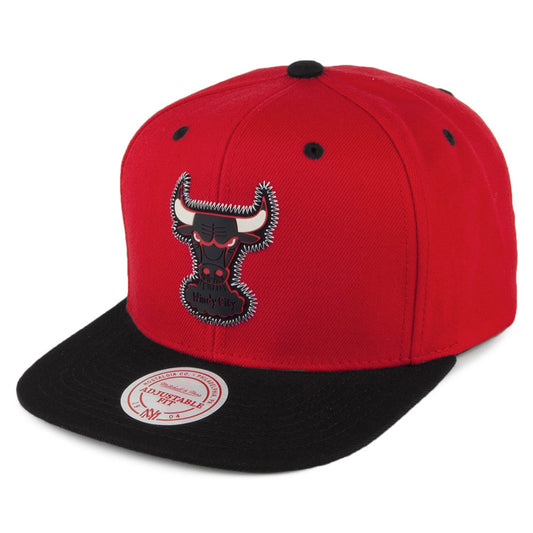 Gorra Snapback Zig Zag Chicago Bulls de Mitchell & Ness - Rojo-Negro