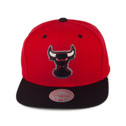 Gorra Snapback Zig Zag Chicago Bulls de Mitchell & Ness - Rojo-Negro