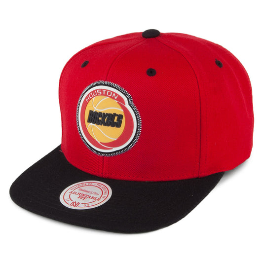 Gorra Snapback Zig Zag Houston Rockets de Mitchell & Ness - Rojo-Negro