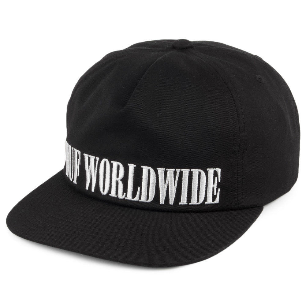Gorra Snapback Serif de HUF - Negro