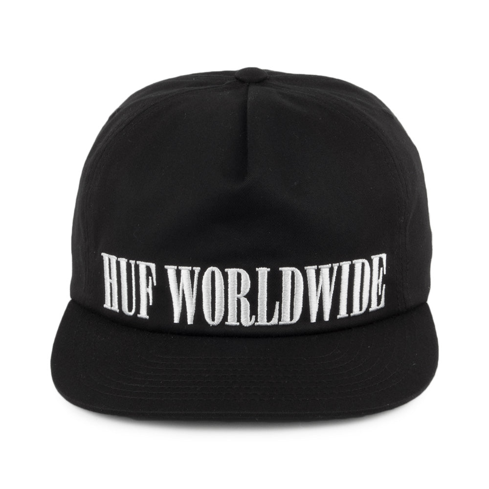 Gorra Snapback Serif de HUF - Negro