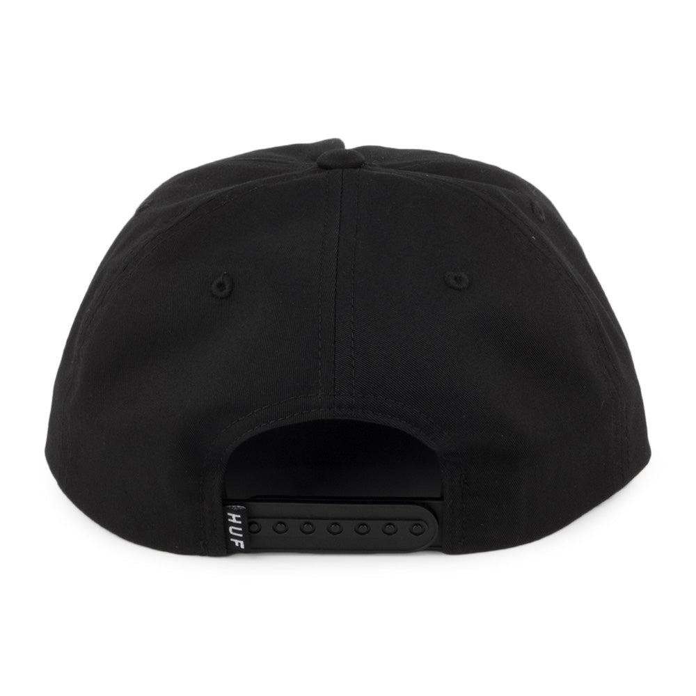 Gorra Snapback Serif de HUF - Negro