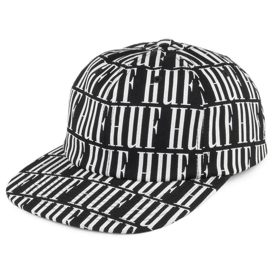 Gorra de 6 paneles Night Market de HUF - Negro