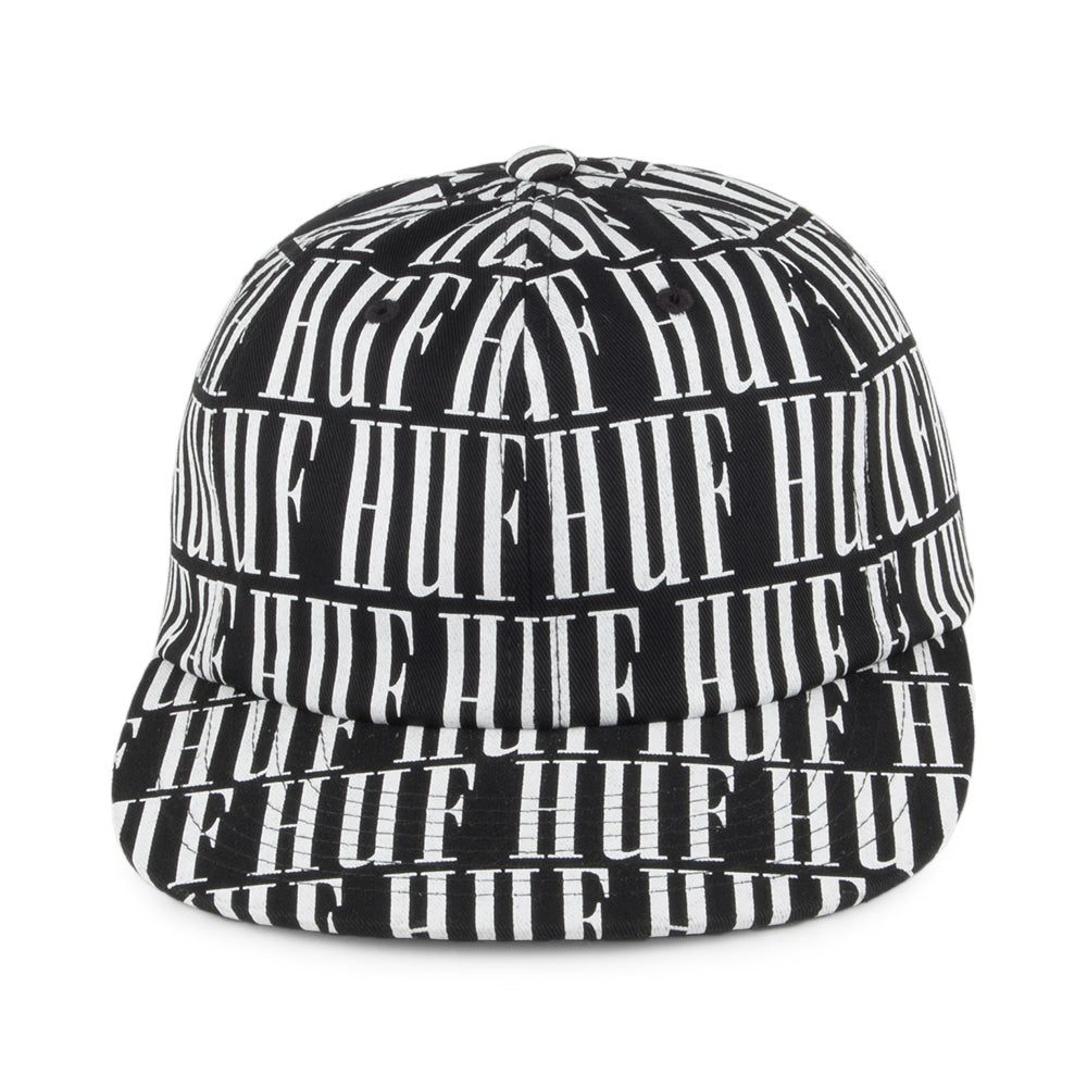 Gorra de 6 paneles Night Market de HUF - Negro
