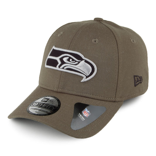Gorra de béisbol 39THIRTY Heather Essential Seattle Seahawks de New Era - Verde Oliva