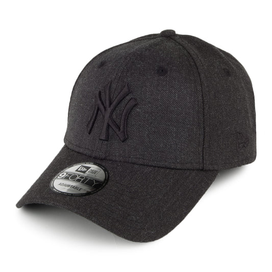 Gorra de béisbol 9FORTY Heather Essential New York Yankees de New Era - Negro Jaspeado