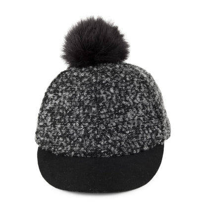 Gorra de béisbol con pompón de Scala - Negro