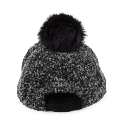Gorra de béisbol con pompón de Scala - Negro