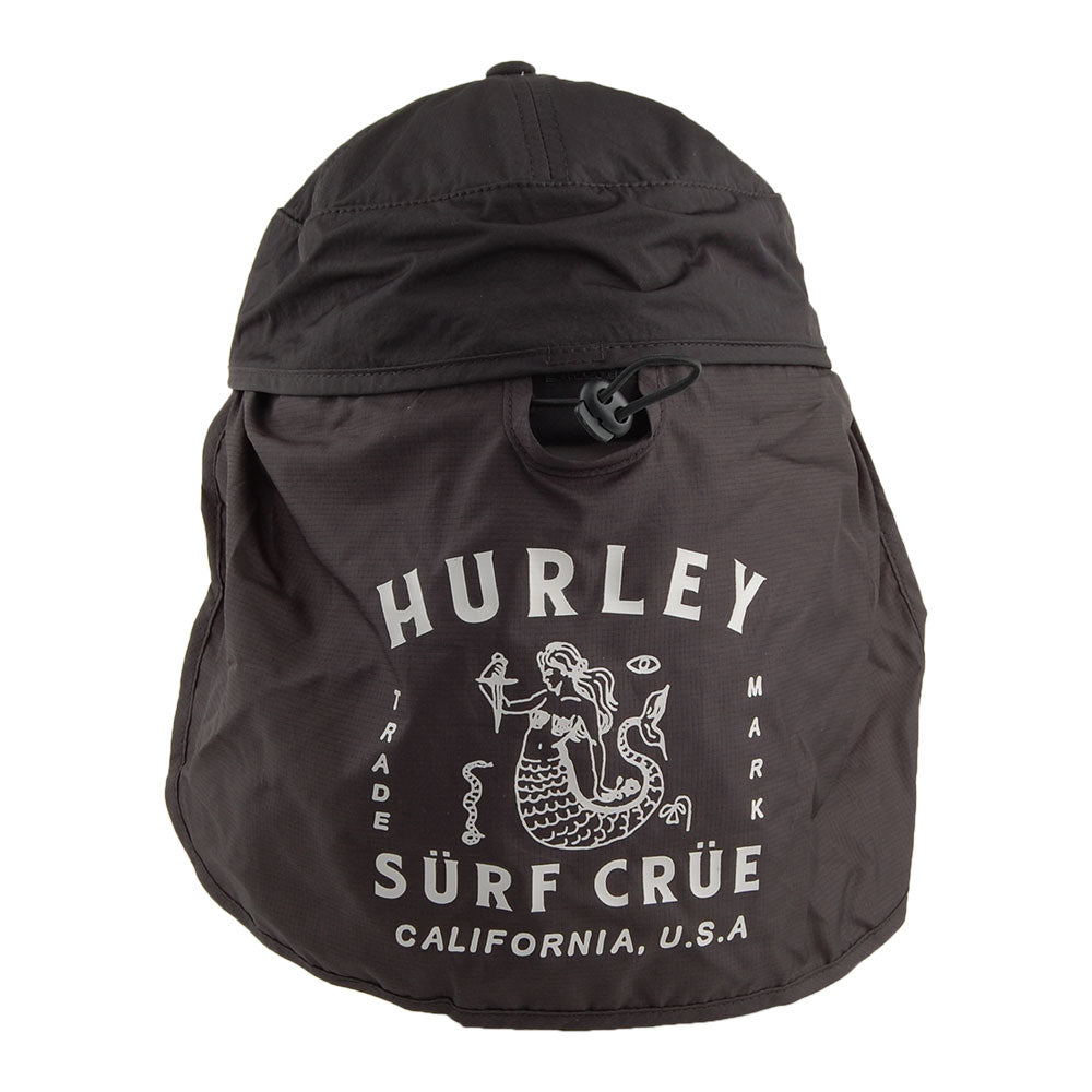 Gorra con solapa Surf Crue Protect de Hurley - Negro