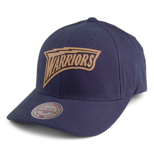 Gorra de béisbol Gameplan Golden State Warriors de Mitchell & Ness - Azul Marino