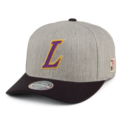 Gorra Snapback Hometown L.A. Lakers de Mitchell & Ness - Gris-Negro