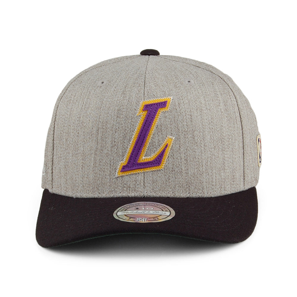 Gorra Snapback Hometown L.A. Lakers de Mitchell & Ness - Gris-Negro