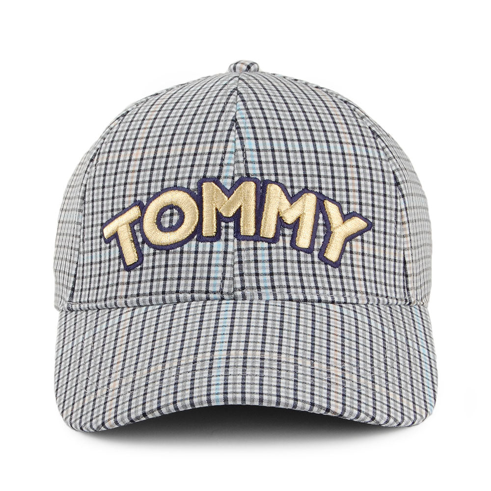 Gorra de béisbol Tommy Patch a cuadros de Tommy Hilfiger - Blanco-Negro