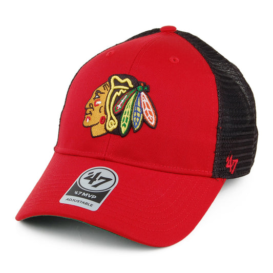 Gorra Trucker NHL Branson MVP Chicago Blackhawks de 47 Brand - Rojo