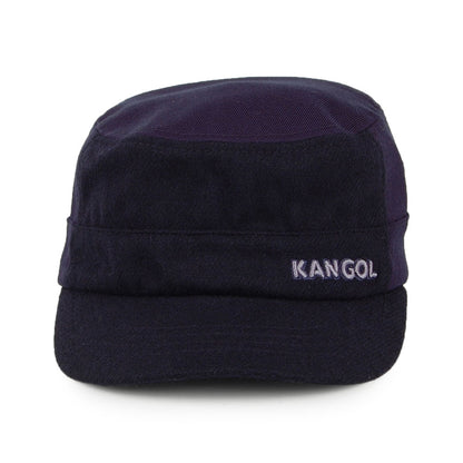 Gorra militar texturado de lana de Kangol - Azul Marino