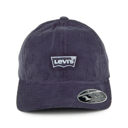 Gorra de béisbol Batwing Flexfit de pana de Levi's - Azul Marino