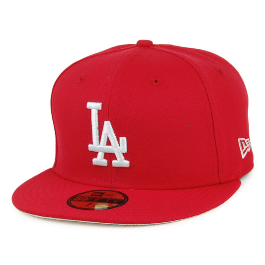 Gorra de béisbol 59FIFTY MLB League Essential L.A. Dodgers de New Era - Escarlata