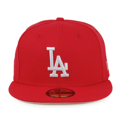 Gorra de béisbol 59FIFTY MLB League Essential L.A. Dodgers de New Era - Escarlata