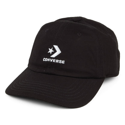 Gorra de béisbol Lock Up de algodón de Converse - Negro