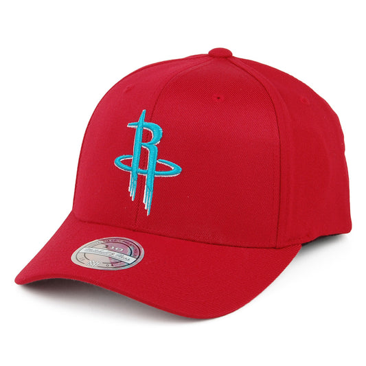 Gorra Snapback Red/Teal Houston Rockets de Mitchell & Ness - Rojo