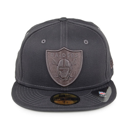 Gorra de béisbol 59FIFTY NFL Team Tonal Las Vegas Raiders de New Era - Gris Oscuro