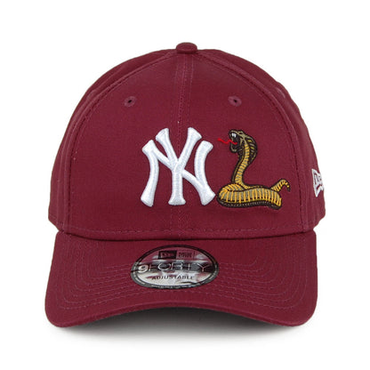 Gorra de béisbol 9FORTY MLB Twine New York Yankees de New Era - Granate