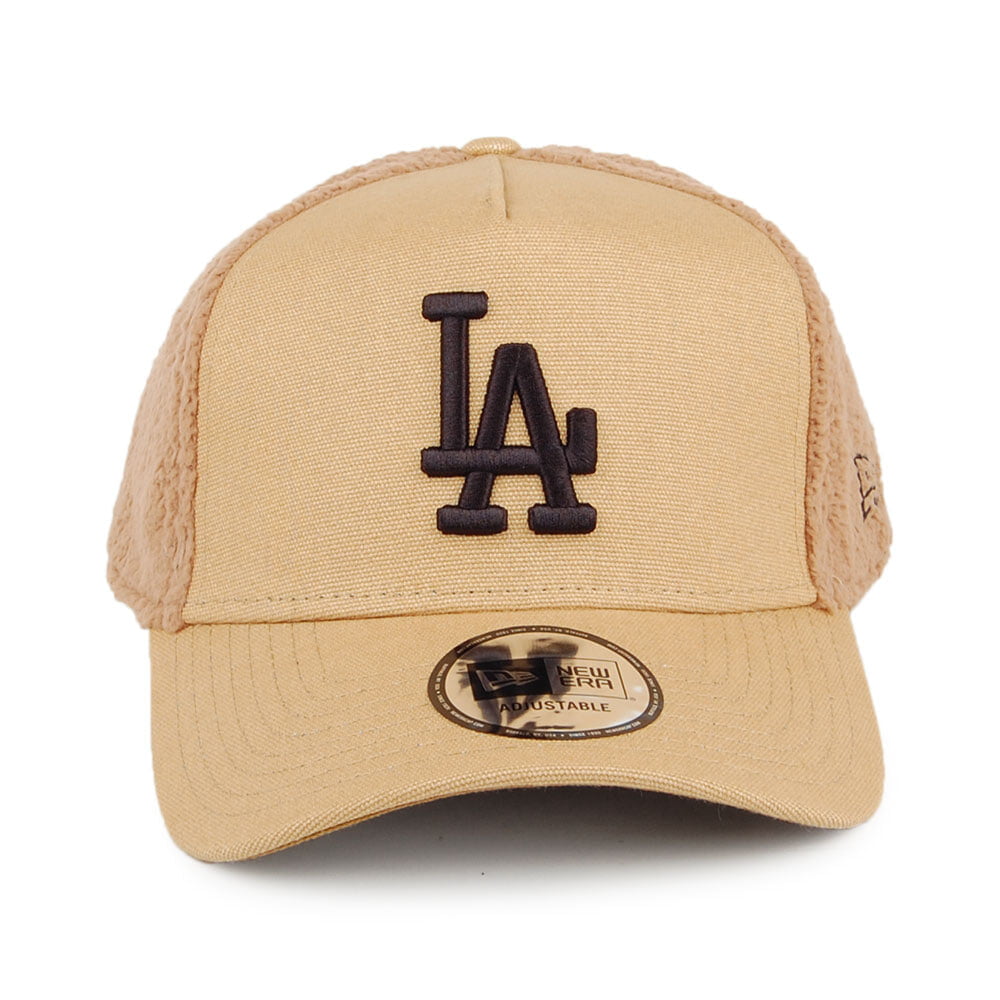 Gorra Trucker MLB Sherpa L.A. Dodgers de New Era - Beige Arena