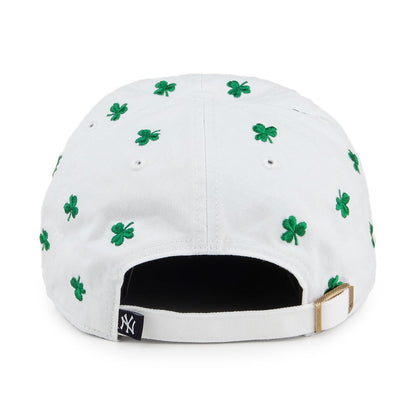 Gorra de béisbol Clean Up St. Patrick's Clover New York Yankees de 47 Brand - Blanco-Verde