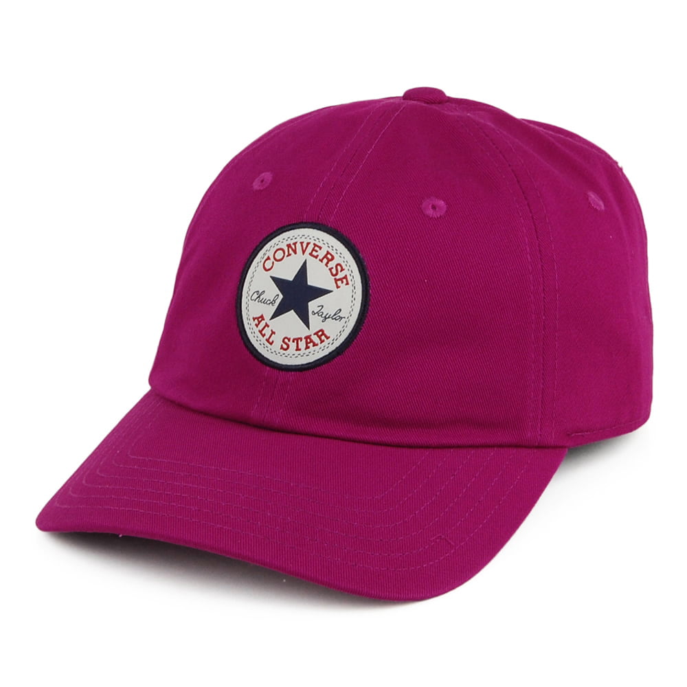 Gorra de béisbol Tip Off de algodón de Converse - Rosa