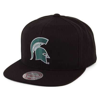 Gorra Snapback Core Wool Solid Michigan State Spartans de Mitchell & Ness - Negro