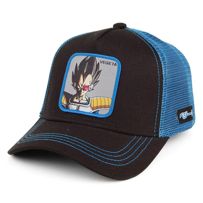 Gorra Trucker Dragon Ball Z Vegeta de Capslab - Negro-Azul