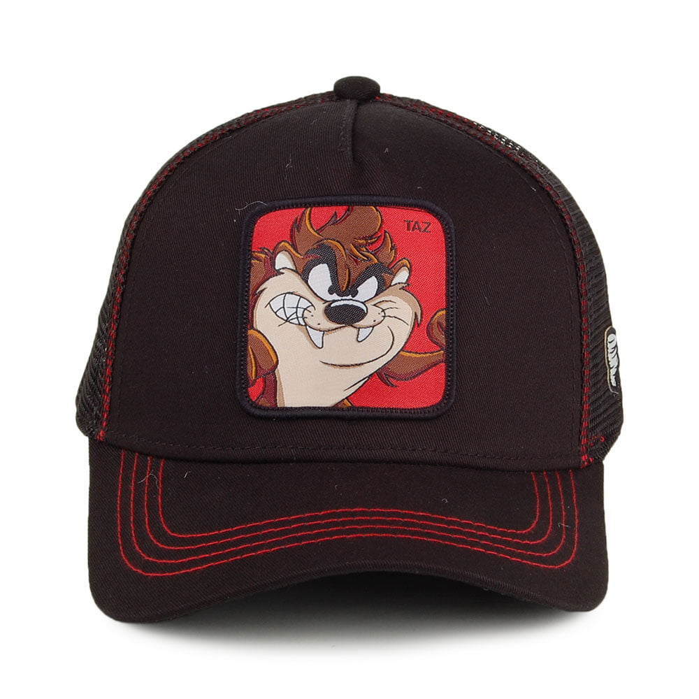 Gorra Trucker Looney Tunes Taz de Capslab - Negro-Rojo