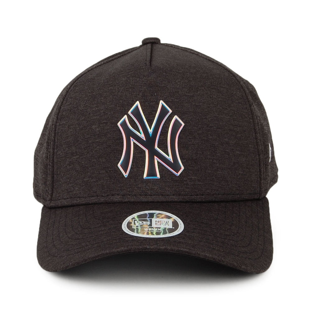 Gorra de béisbol mujer A-Frame MLB Iridescent Logo New York Yankees de New Era - Negro