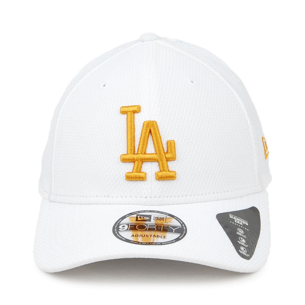 Gorra de béisbol 9FORTY MLB Diamond Era Essential L.A. Dodgers de New Era - Blanco-Amarillo