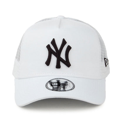 Gorra Trucker 9FORTY A-Frame MLB Essential New York Yankees de New Era - Blanco-Negro